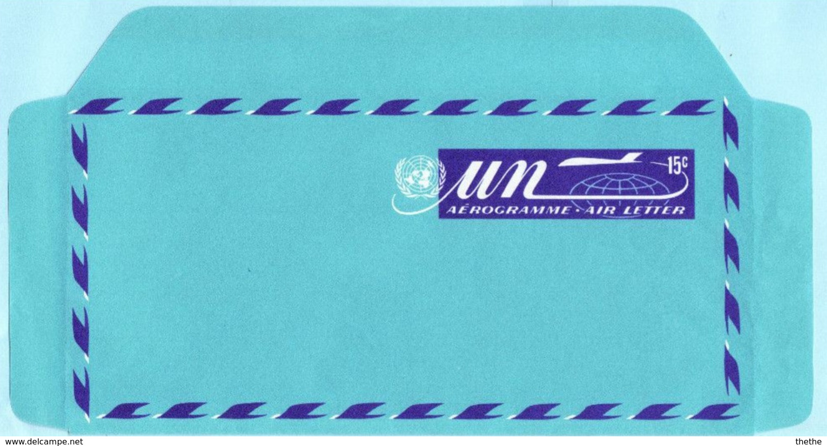 Nations Unies (united Nations) -  NEW YORK - Aerogramme Flugzeug UN 15 C - Poste Aérienne