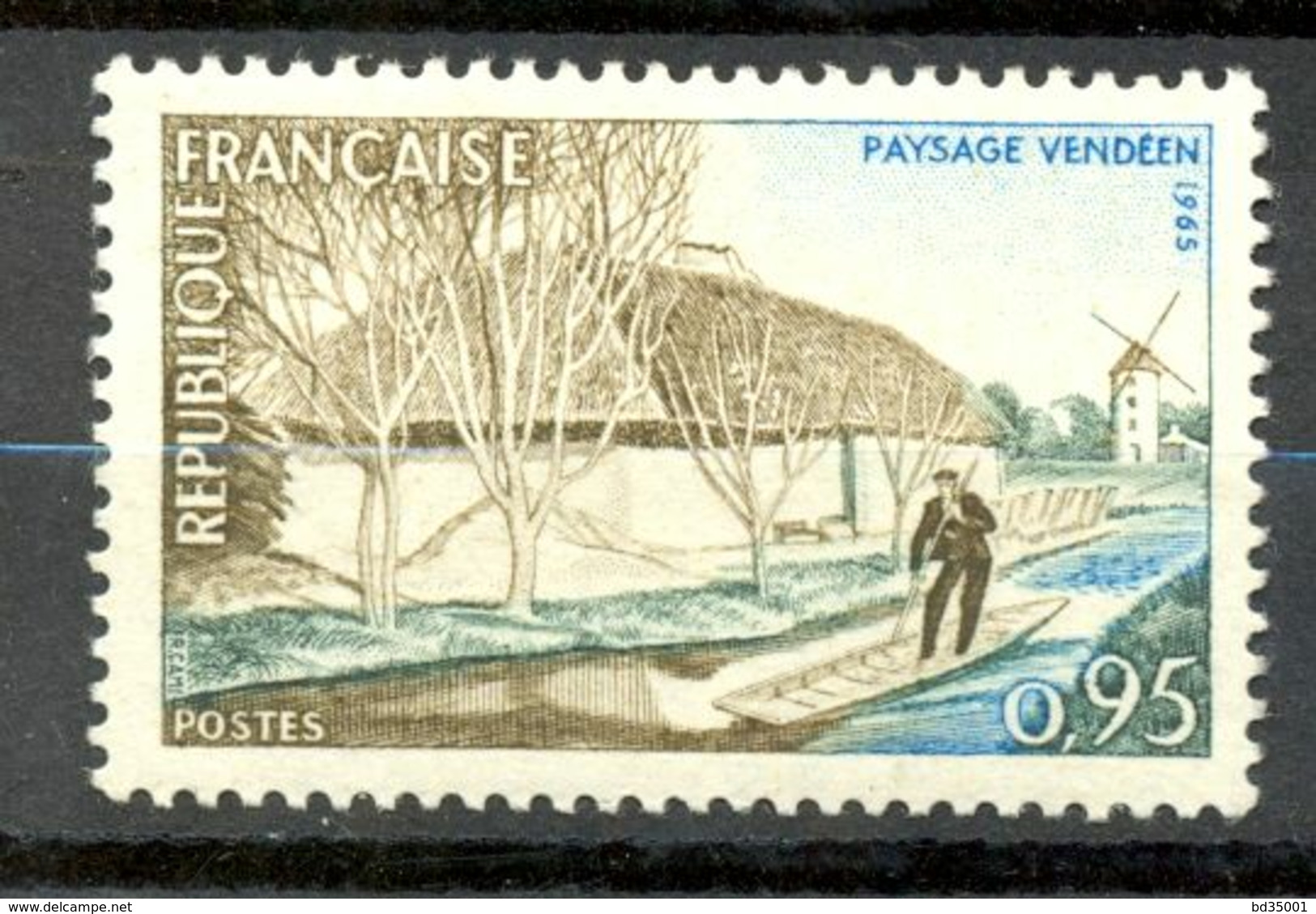 Neuf Gomme D'origine Sans Charnière - 1965 - Y&T 1439 (Mi 1518) PAYSAGE VENDÉEN - (1) - Unused Stamps