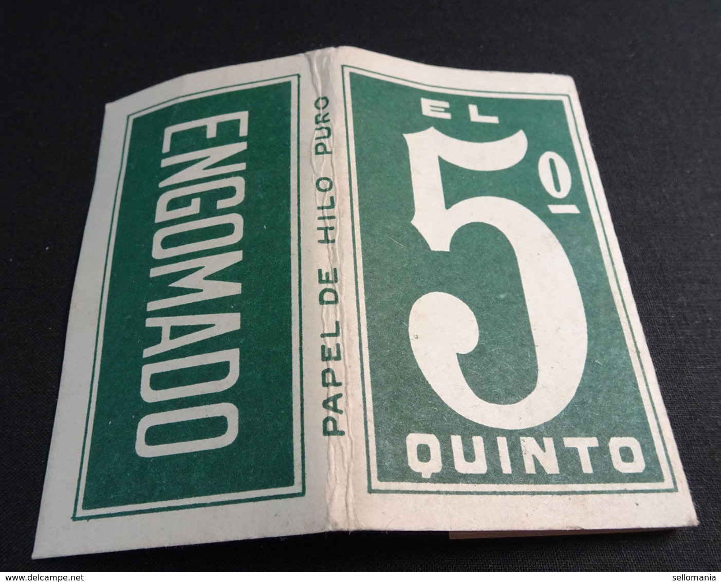 ANTIQUE CIGARETTE ROLLING PAPER EL QUINTO EARLY 1900 TOBACCIANA COLLECTIBLES 1C - Autres & Non Classés