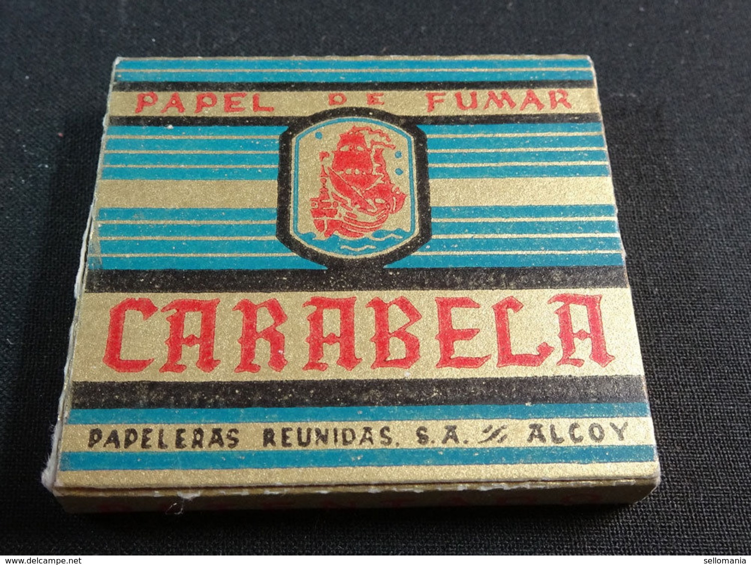 ANTIQUE CIGARETTE ROLLING PAPER CARABELA EARLY 1900 TOBACCIANA COLLECTIBLES 11CC - Autres & Non Classés