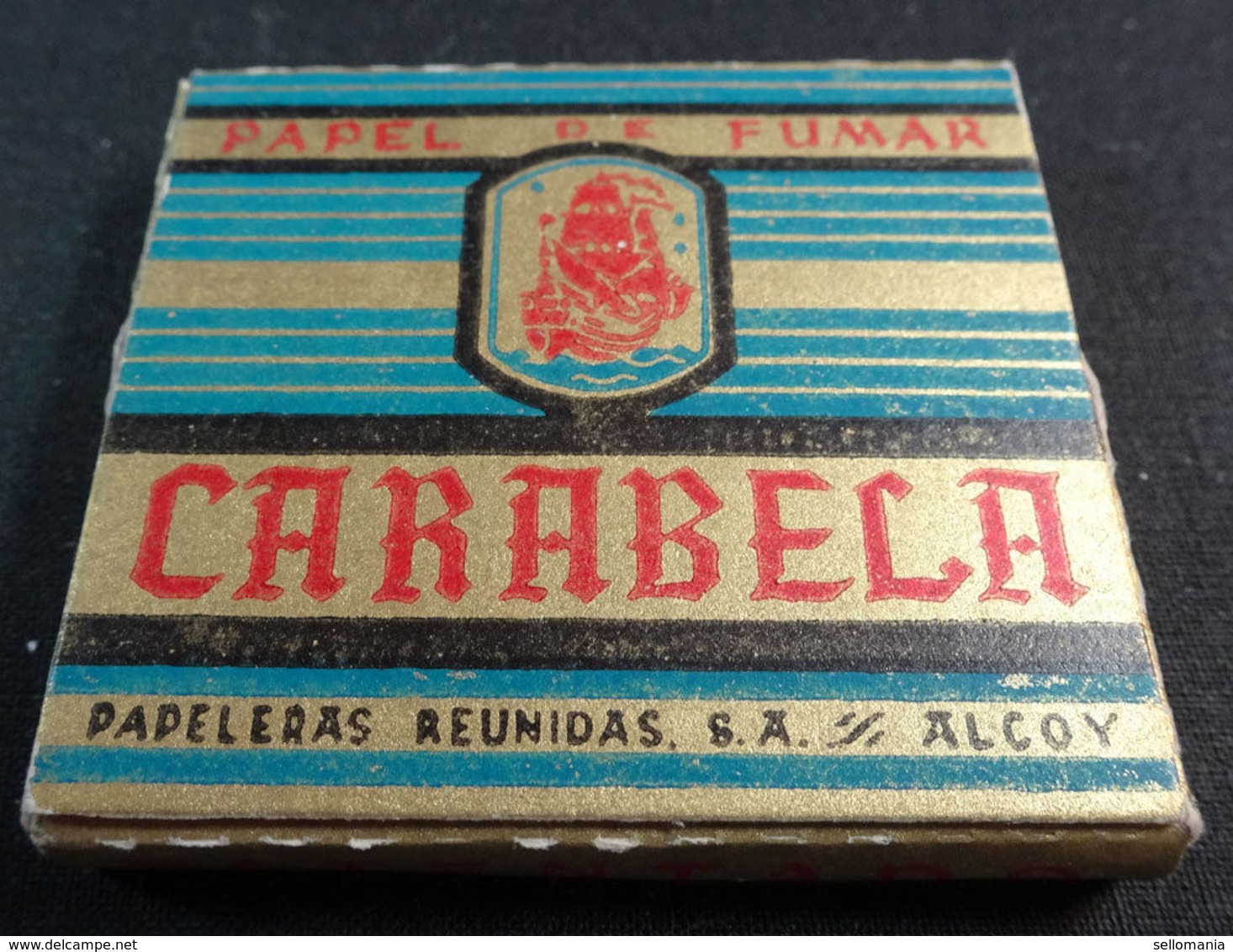 ANTIQUE CIGARETTE ROLLING PAPER CARABELA EARLY 1900 TOBACCIANA COLLECTIBLES 12CC - Autres & Non Classés