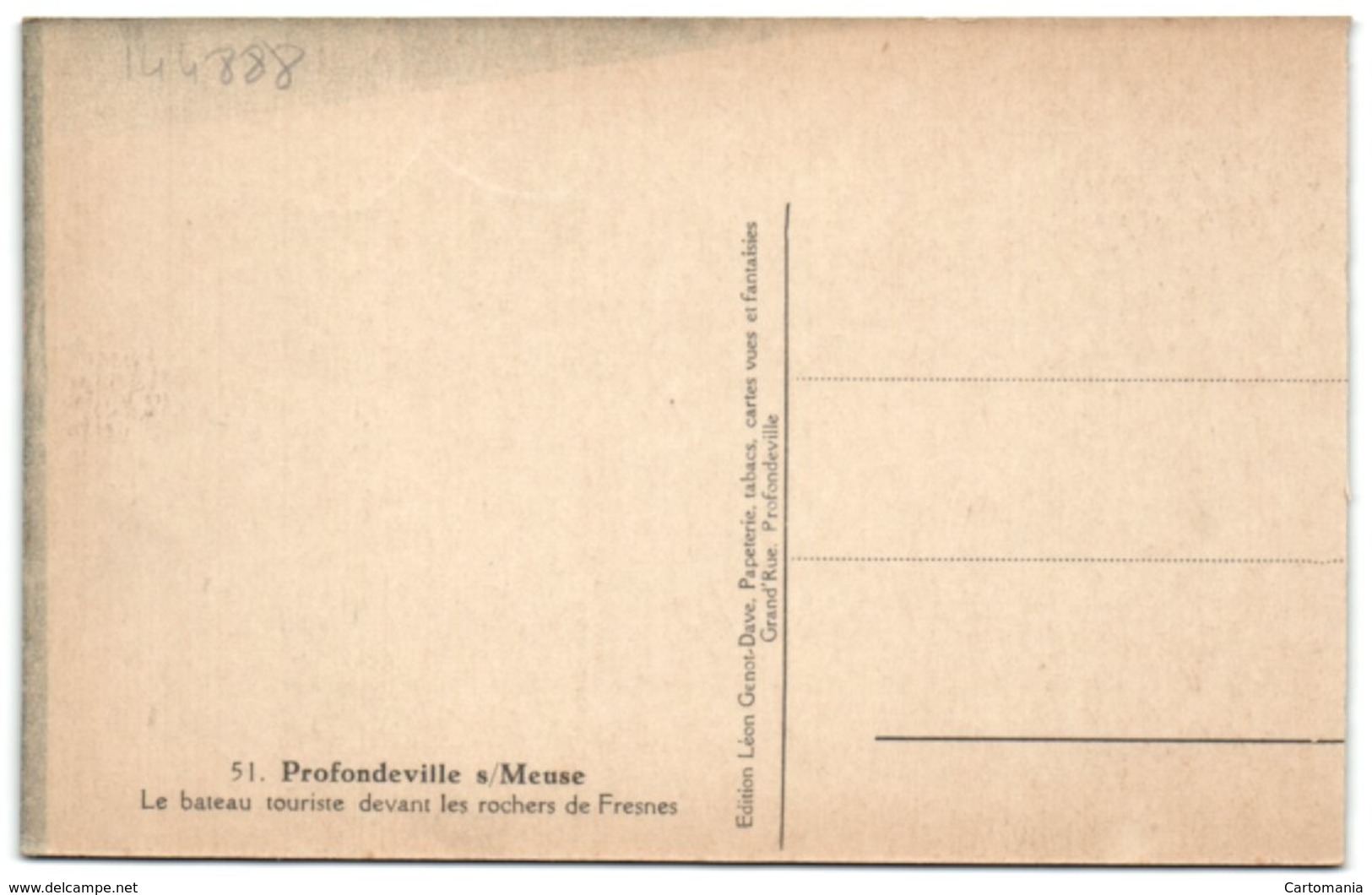 Profondeville-sur-Meuse - Le Bâteau Touriste Devant Les Rochers Des Fresnes - Profondeville