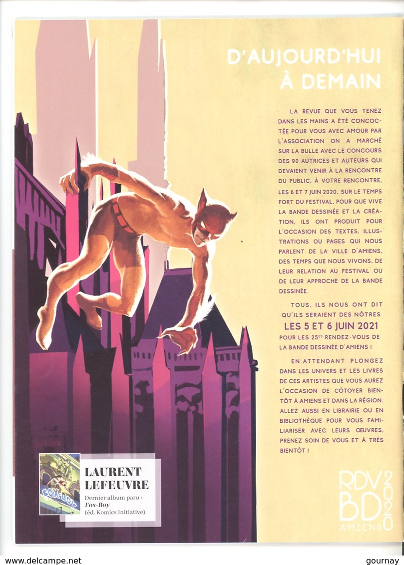 Les Rendez-vous De La Bande Dessinée D'Amiens 2020..chez Vous 86 Auteurs - Revue On A Marché Sur La Bulle.. - Eerste Druk
