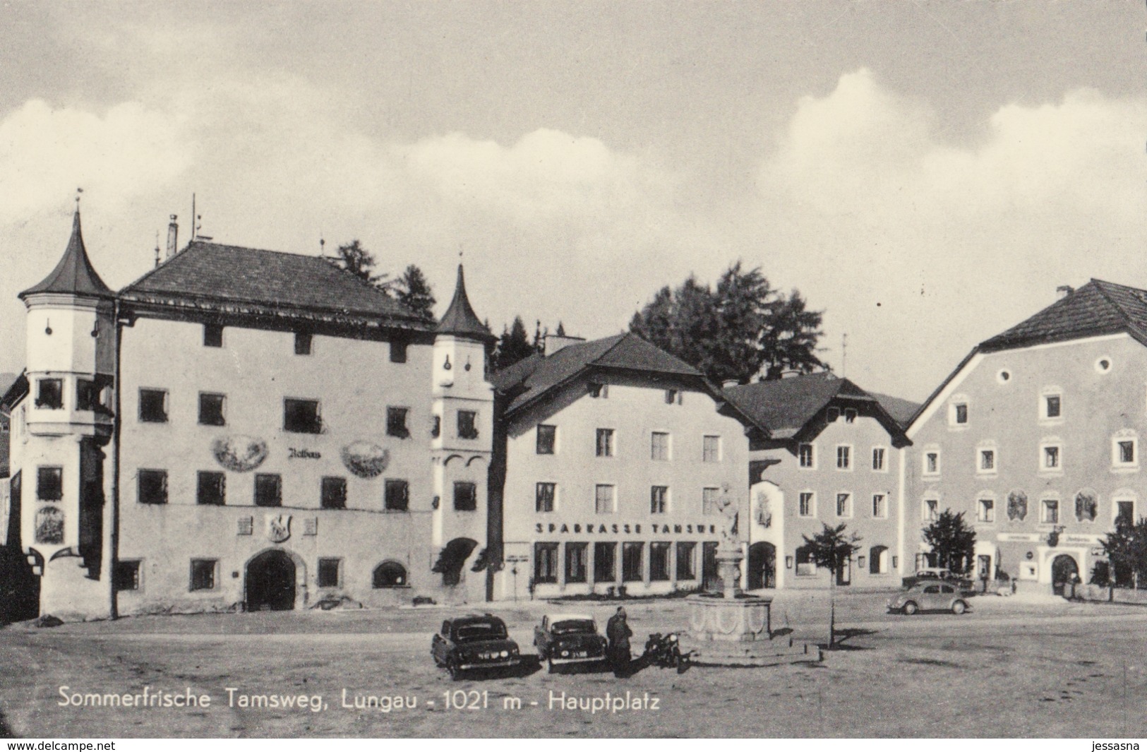AK - Salzburg - TAMSWEG - Lungau - Ortsansicht Oldtimer Vor Der Alten Sparkasse - 1950 - Tamsweg