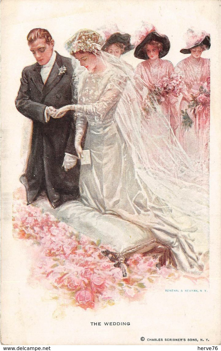 CPA Fantaisie - Illustrateur FISCHER HARRISON - Mariés - Mariage - The Wedding - Fisher, Harrison