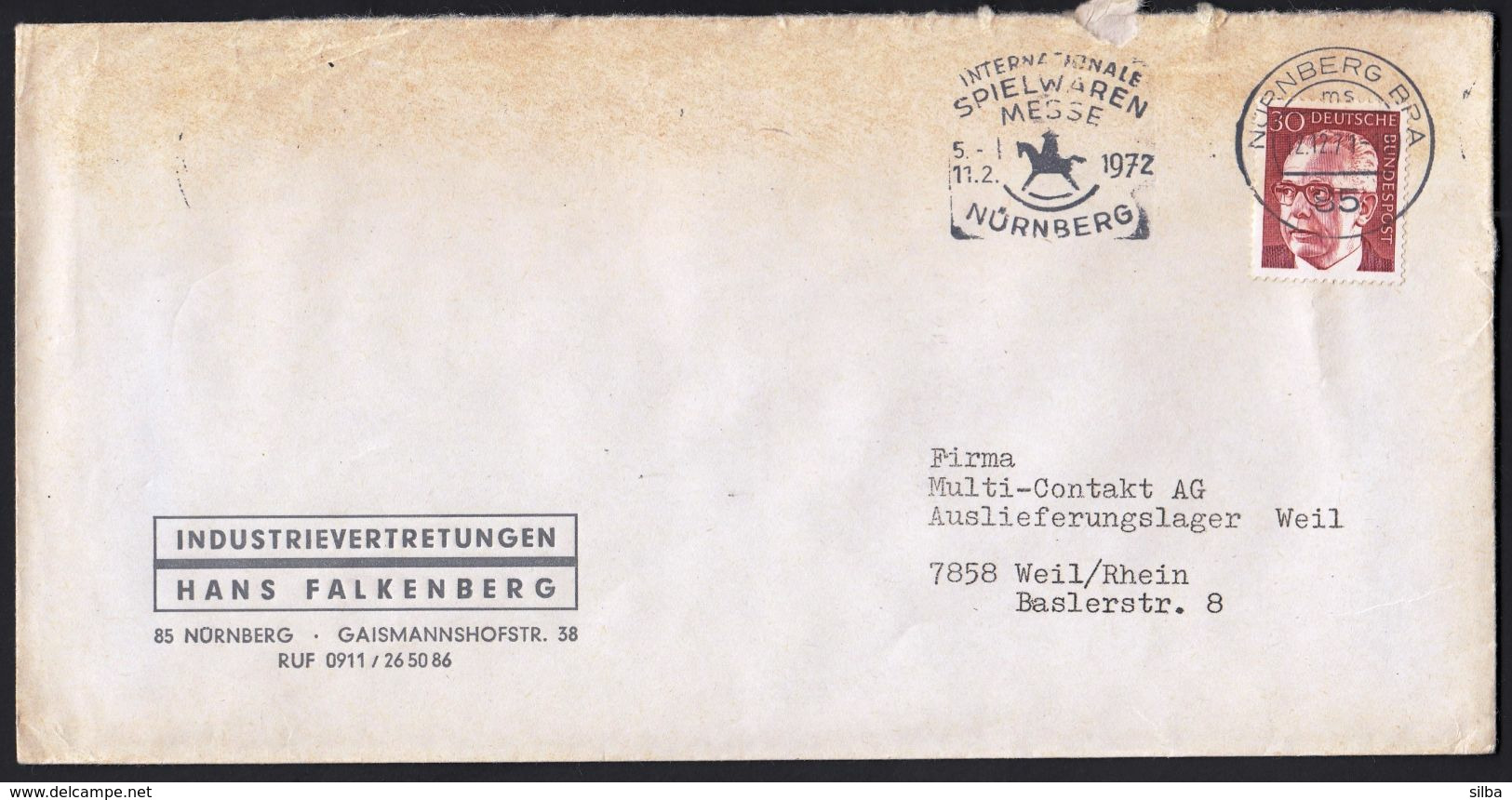 Germany Nurnberg 1971 / Internationale Spielwarenmesse 1972 / Toys Fair / Horse / Machine Stamp - Puppets