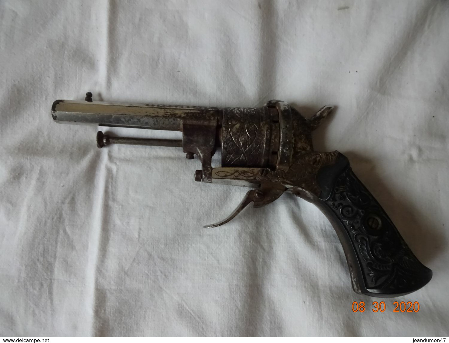 REVOLVER " LEFAUCHEUX " BON ETAT DE FONCTIONNEMENT. POIDS 346 GRAMMES. - Armi Da Collezione