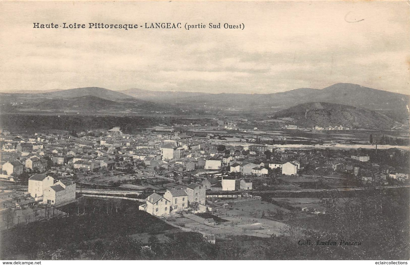 Langeac      43         Vue Générale . Partie Sud-Ouest     (voir Scan) - Langeac