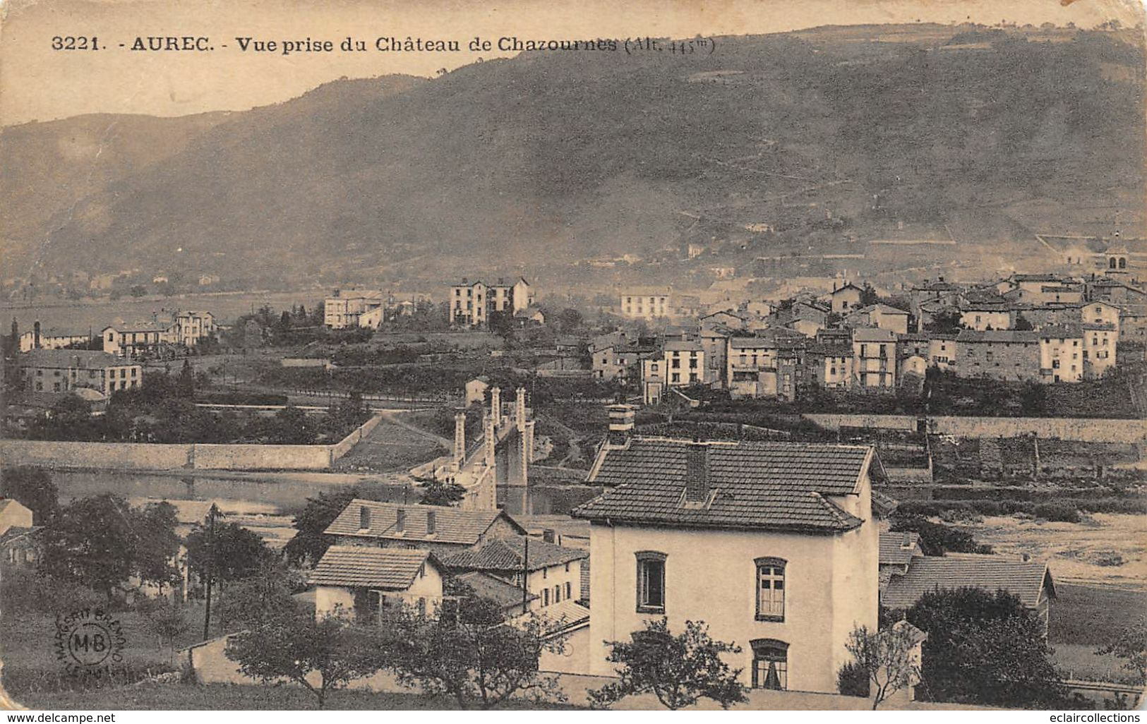 Aurec Sur Loire      43       Vue Prise Du Château De Chazournès    (voir Scan) - Altri & Non Classificati