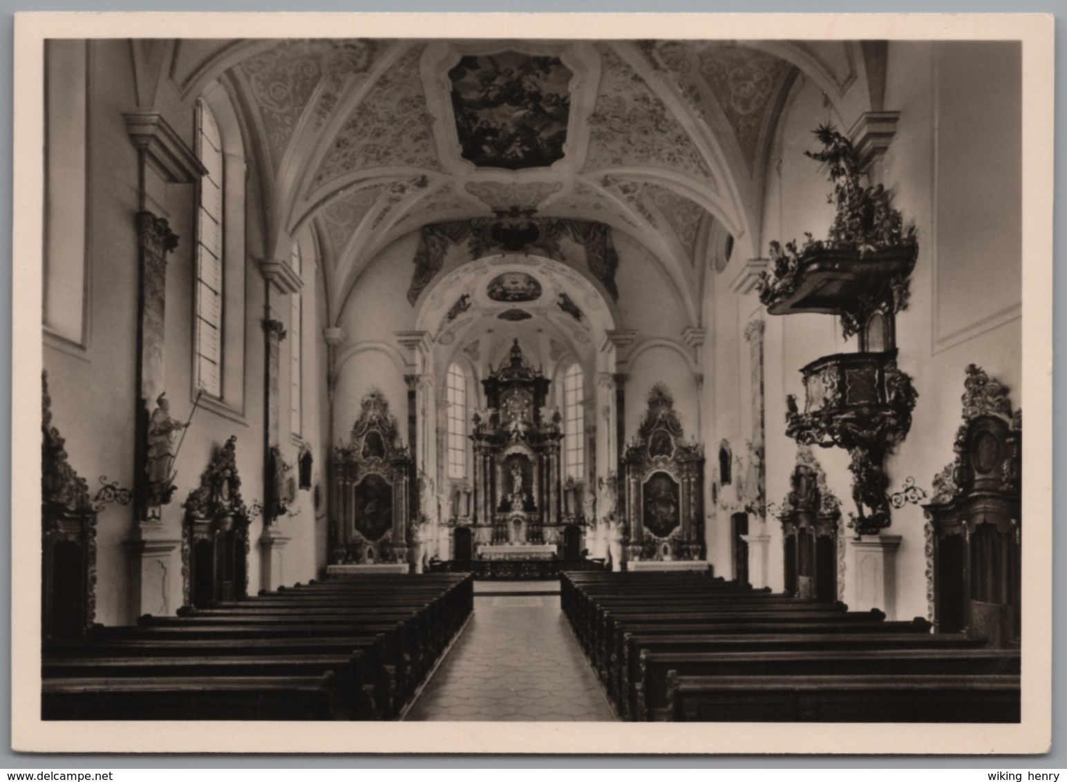 Dillingen An Der Donau - S/w Kloster Maria Medingen Klosterkirche   Innenansicht - Dillingen