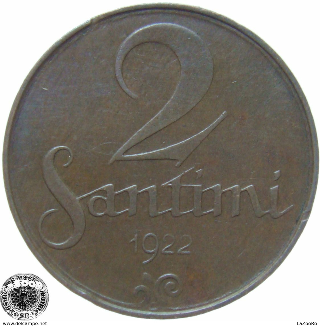 LaZooRo: Latvia 2 Santimi 1922 XF - Lettonie