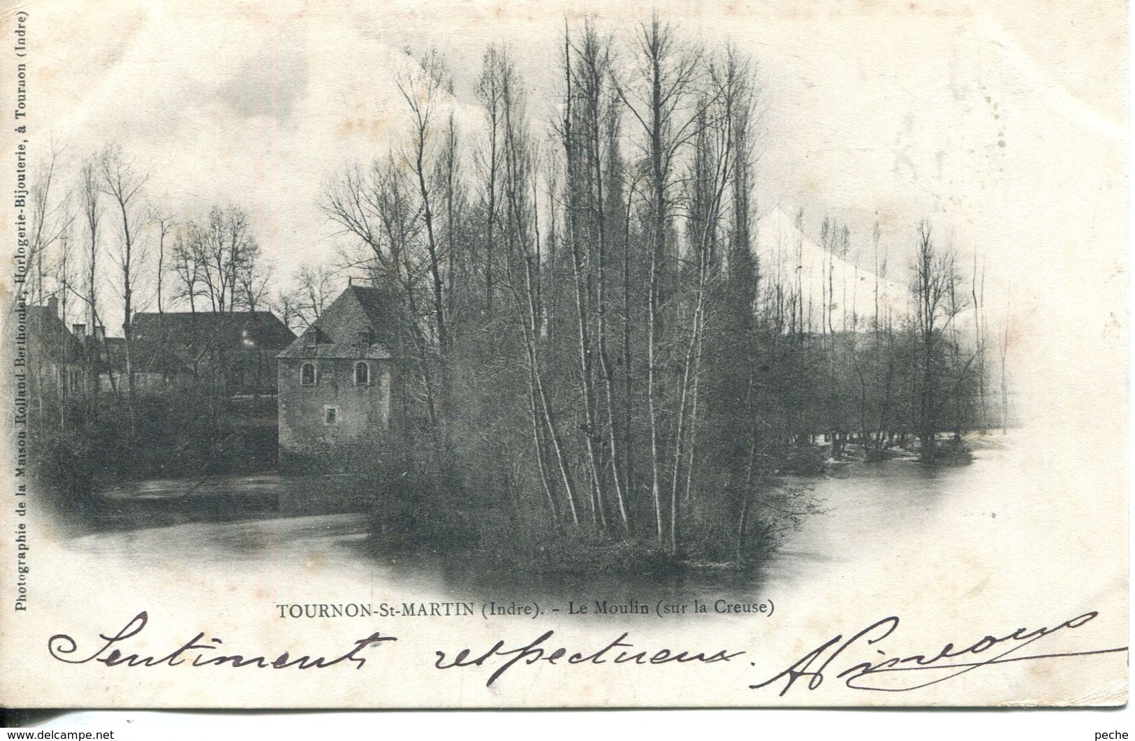 N°3391 R -cpa Tournon St Martin -le Moulin Sur La Creuse- - Moulins à Eau