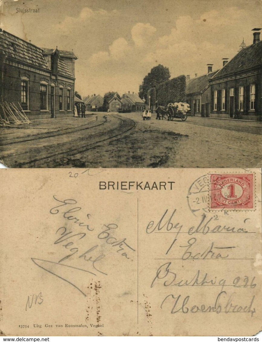 Nederland, VEGHEL, Sluisstraat (1917) Ansichtkaart - Veghel