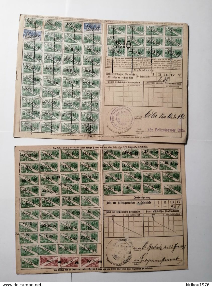 Timbres Fiscaux  Elsass-Lothringen 10pcs - Andere & Zonder Classificatie