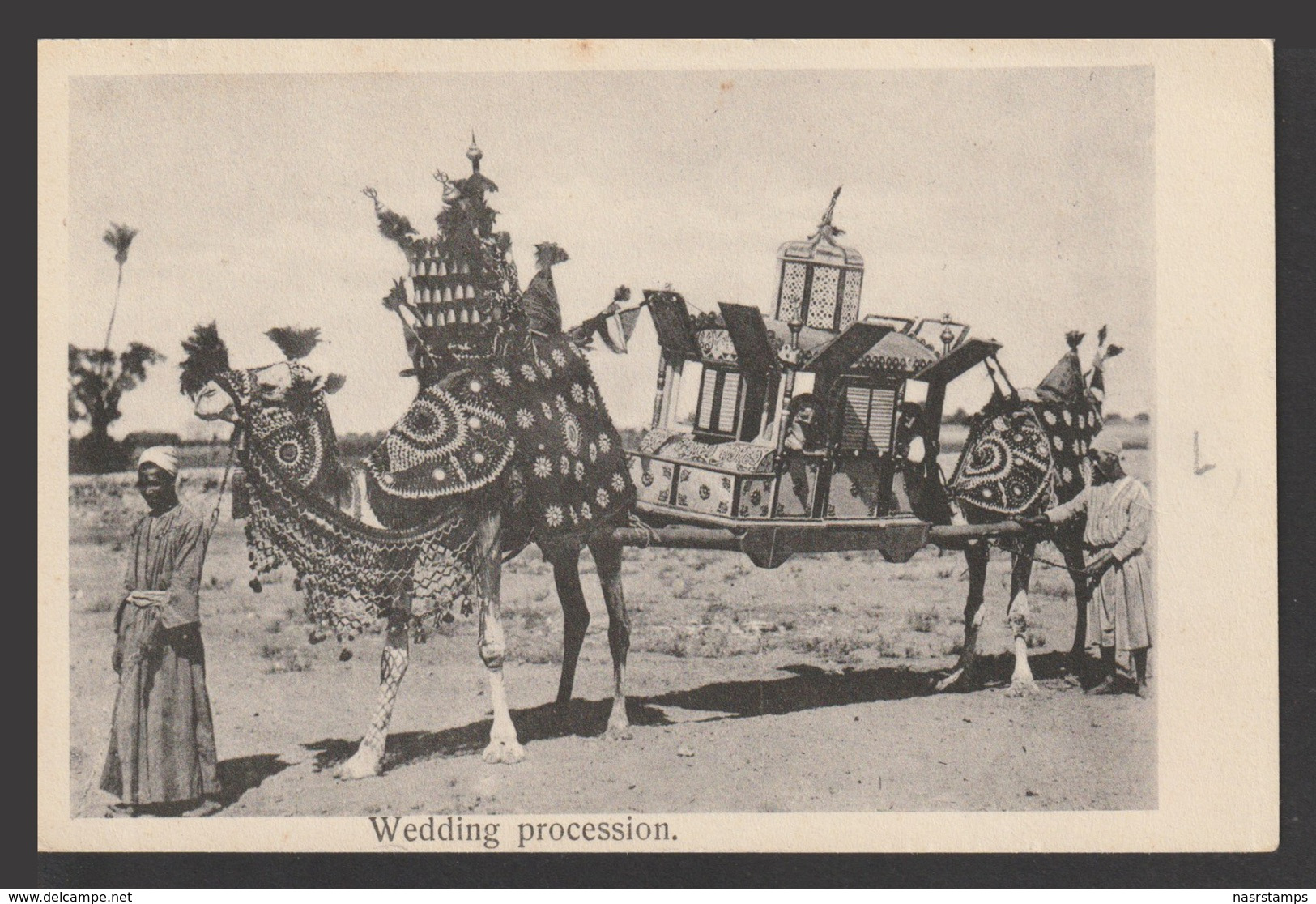 Egypt - Very Rare - Vintage Post Card - Wedding Procession - Egypt - 1866-1914 Ägypten Khediva