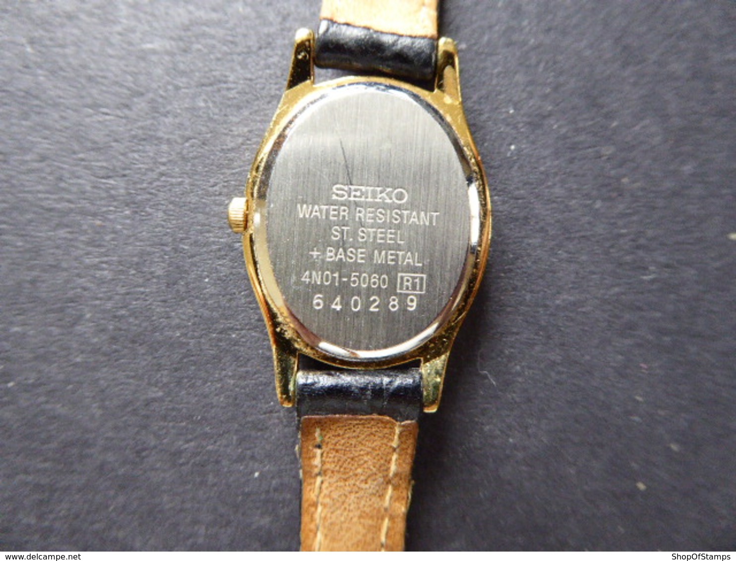 WATCH; SEIKO  MARK 4N01-5060 R1 MADE IN JAPAN With SEIKO LEATHER STRAP ; Try With BATTERY OR FOR PARTS ONLY - Autres & Non Classés