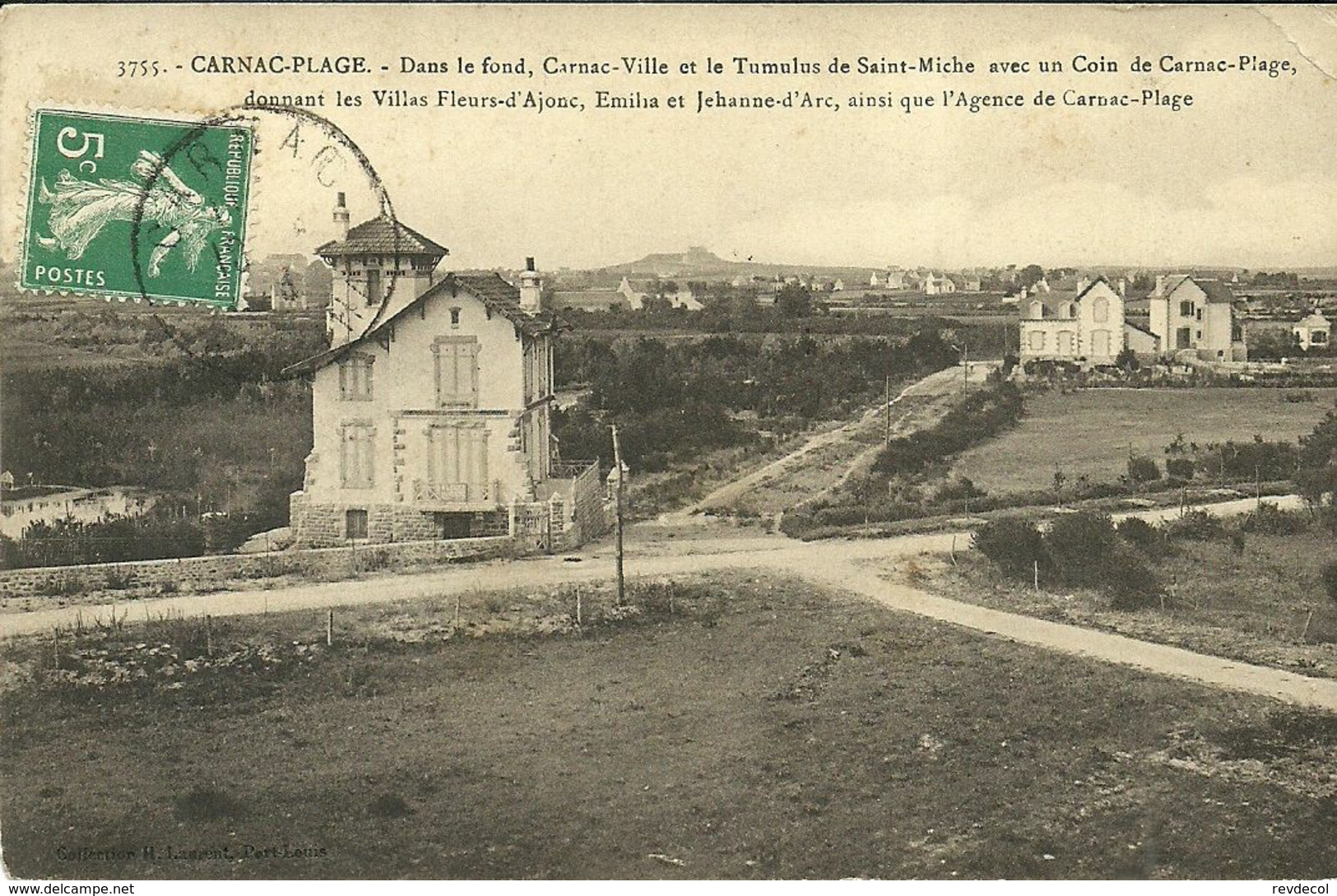 CARNAC PLAGE  -- Dans Le Fond CARNAC VILLE Et Le Tumulus De Saint-Michel....                      -- Laurent 3755 - Carnac