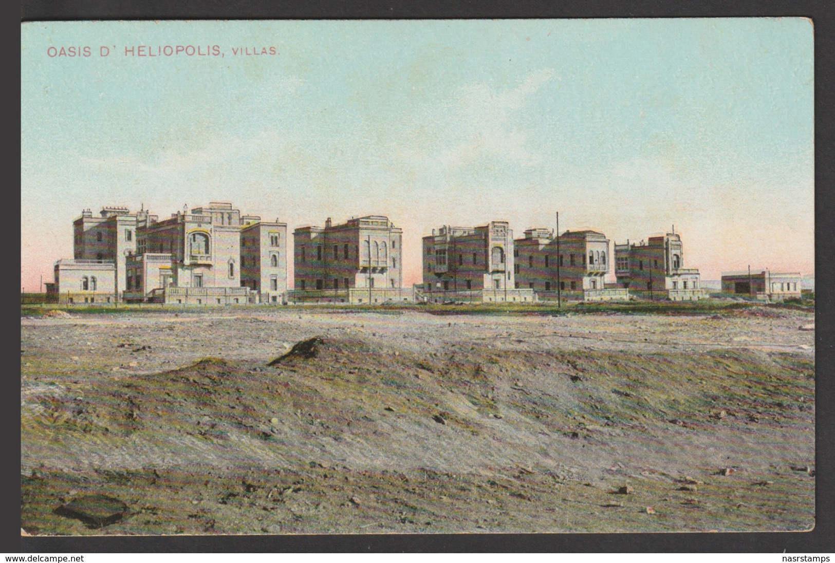 Egypt - Very Rare - Vintage Post Card - Villas In Heliopolis - Cairo - 1866-1914 Khedivate Of Egypt