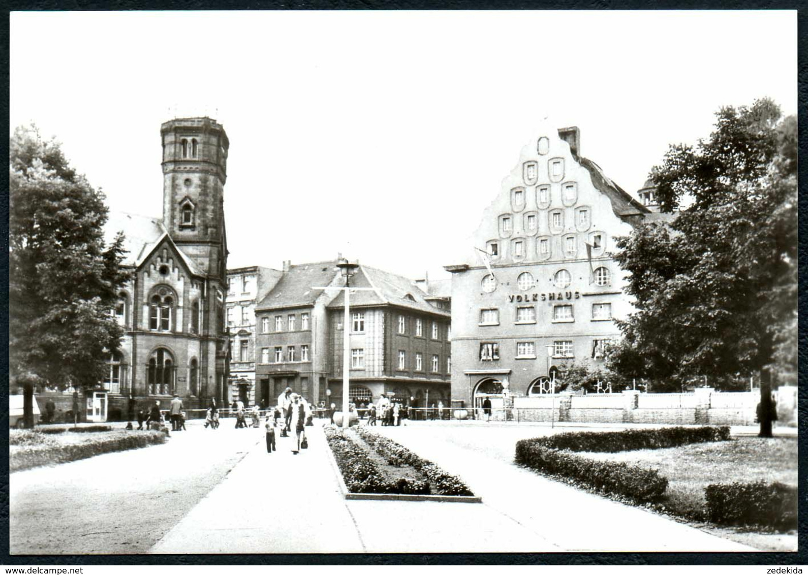 D9865 - TOP Aschersleben Post Volkshaus - VEB Verlag Köthen - Aschersleben