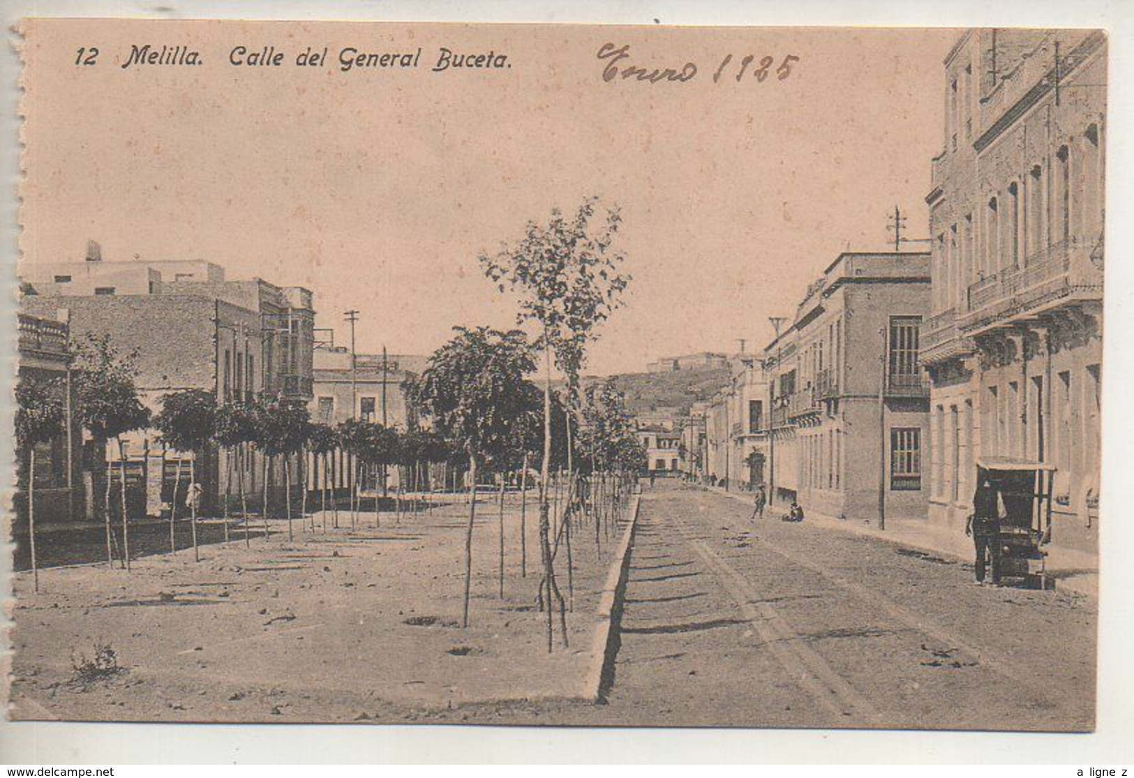 REF 515 : CPA Espagne MELILLA Calle Del General Buceta - Melilla