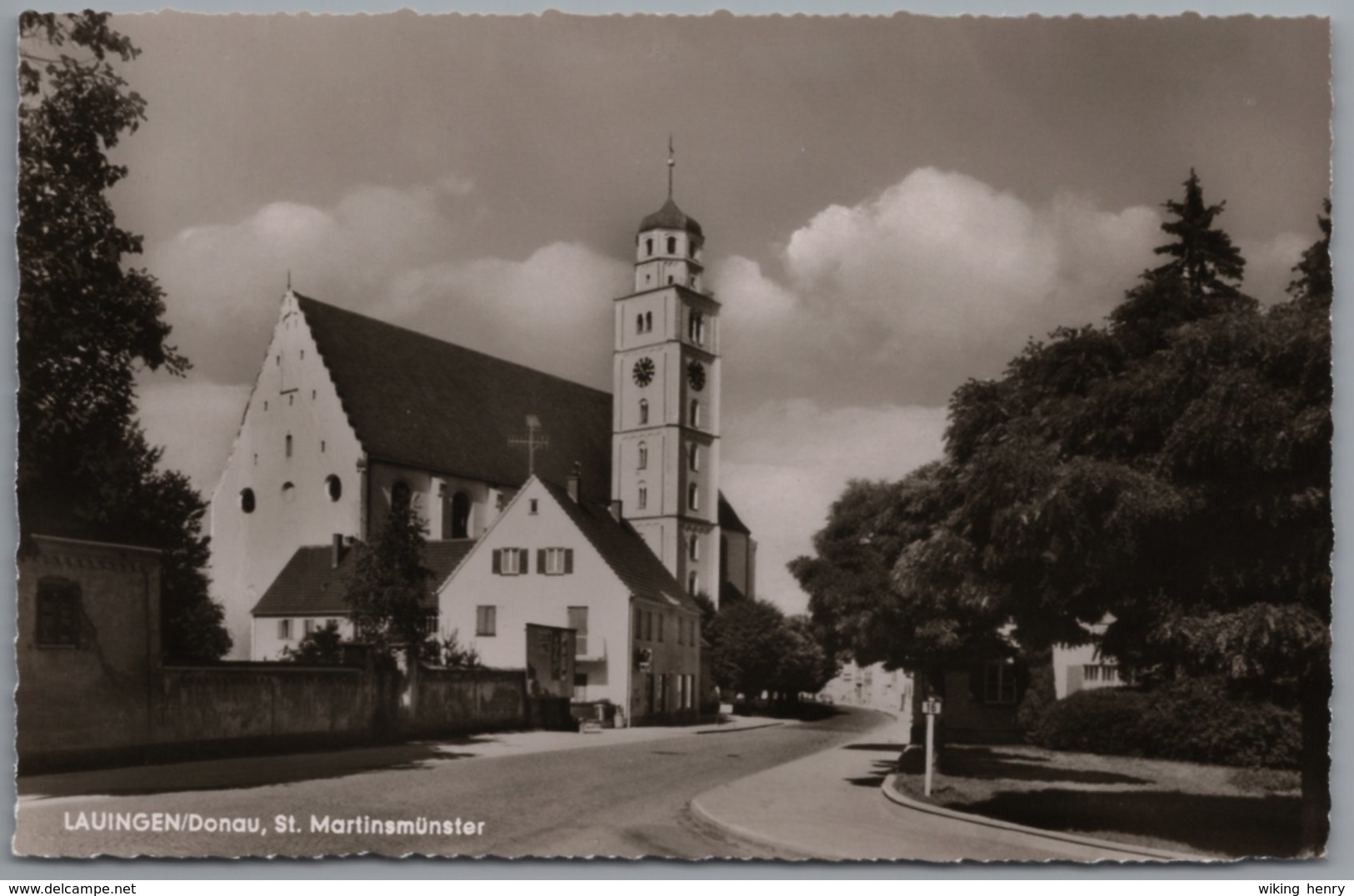 Lauingen An Der Donau - S/w Sankt Martins Münster 2 - Lauingen