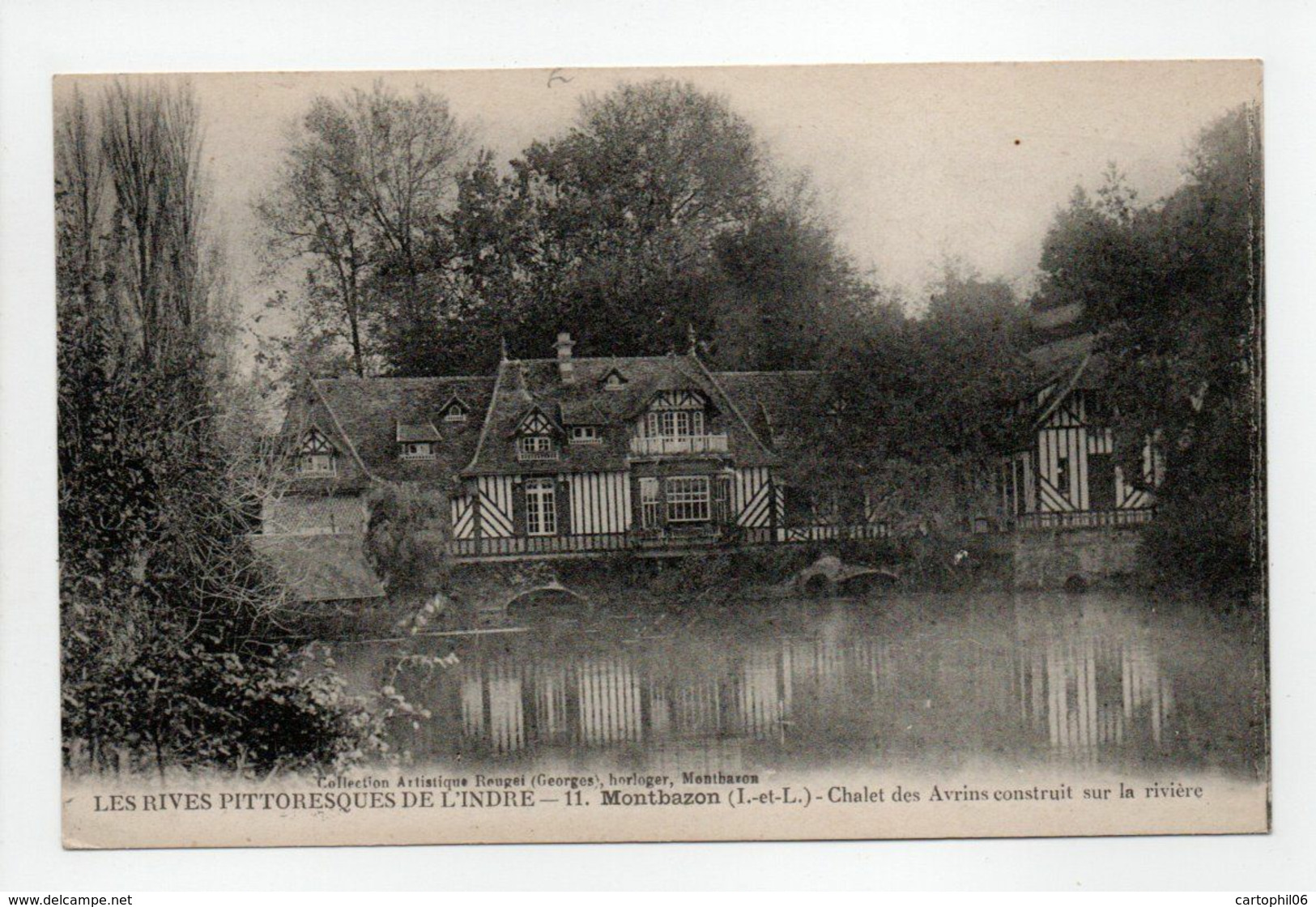 - CPA MONTBAZON (37) - Chalet Des Avrins Construit Sur La Rivière 1922 - Collection Rouget N° 11 - - Montbazon