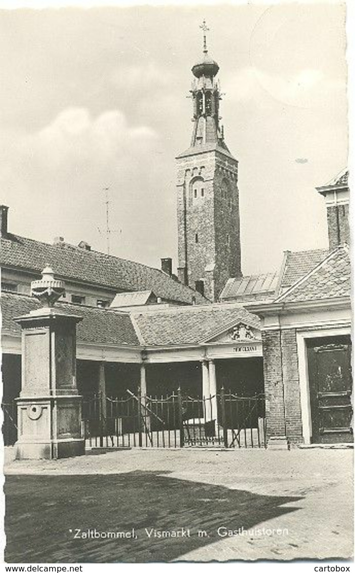 Zaltbommel, Vismarkt M. Gasthuistoren  (glansfotokaart) - Zaltbommel