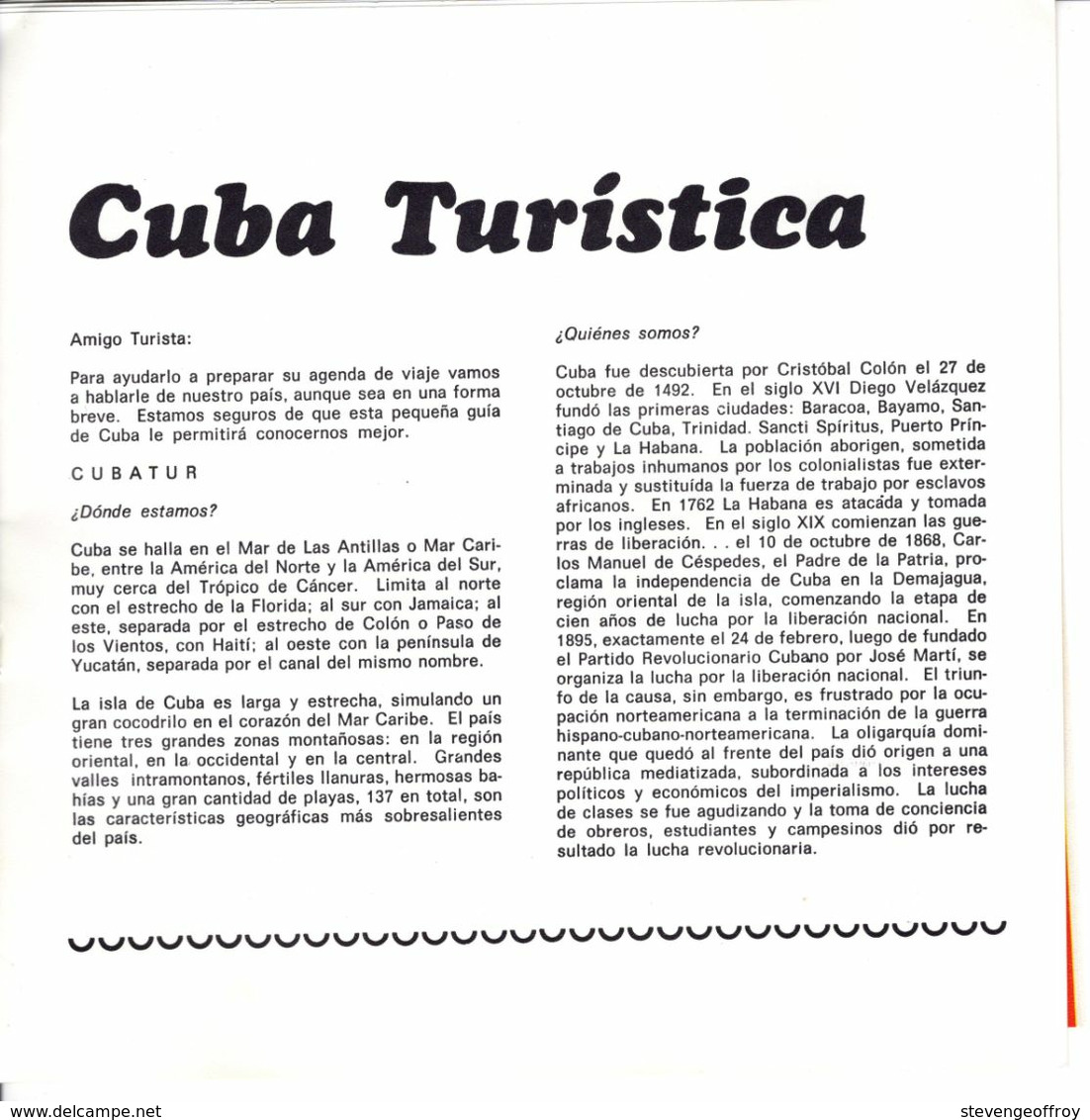 Livre Cuba Tourisme Turistica 1970 - Pratique