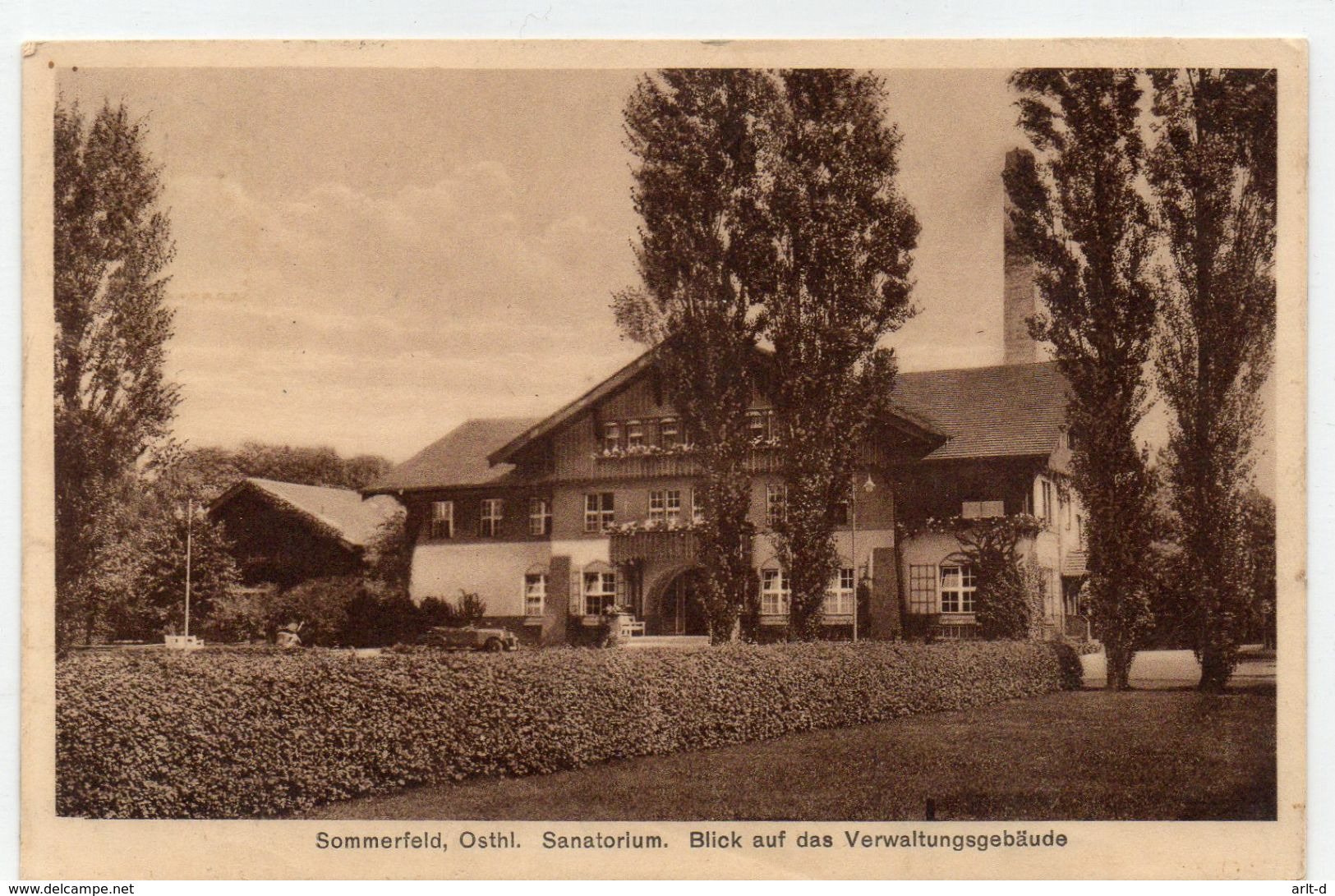 DC3551 - Ansichtskarte Sommerfeld Kremmen Osthl. Sanatorium - Sommerfeld