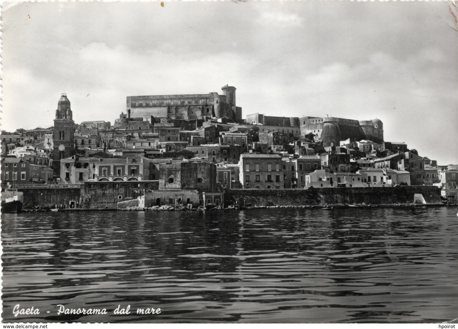 GAETA - PANORAMA RAVVICINATO DAL MARE - VIAGGIATA ANNI '50 - (rif. B58) - Latina