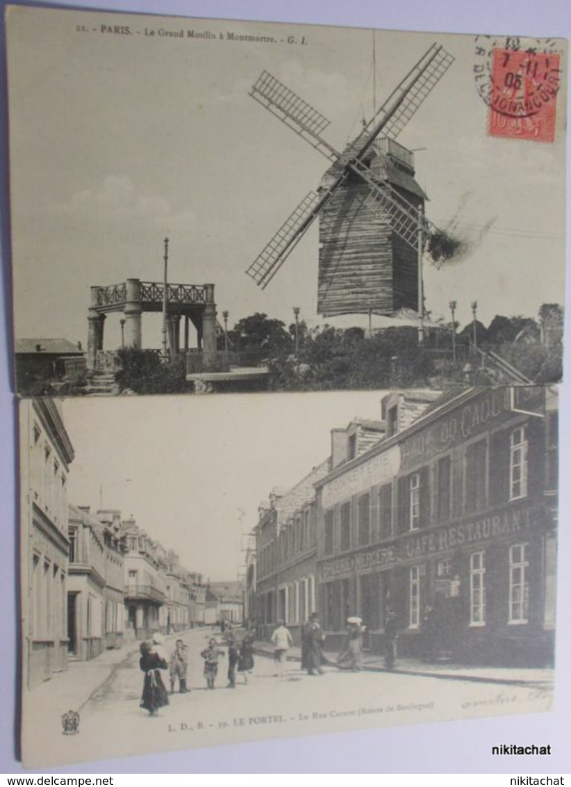 BEAU LOT 100 CARTES POSTALES toutes scannées-Nombreuses animations- DEPART 1 EURO-A VOIR!!