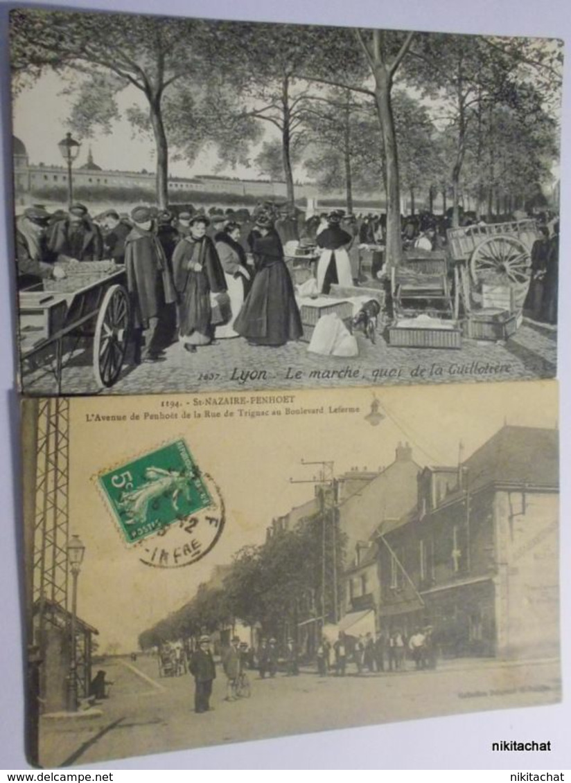 BEAU LOT 100 CARTES POSTALES toutes scannées-Nombreuses animations- DEPART 1 EURO-A VOIR!!