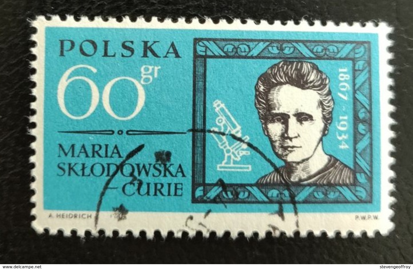 Pologne 1963 PL 1279 Marie Sklodowska Curie 1867 1934 Chimistes | Femmes | Lauréats Du Prix Nobel | Personnalités - Sonstige & Ohne Zuordnung