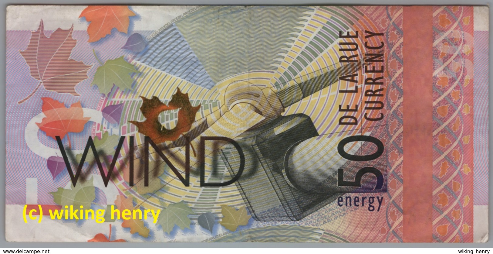 Geldschein The Isle Of Eigg Schottland Scotland 50 Energy Wind De La Rue Currency - Sonstige & Ohne Zuordnung