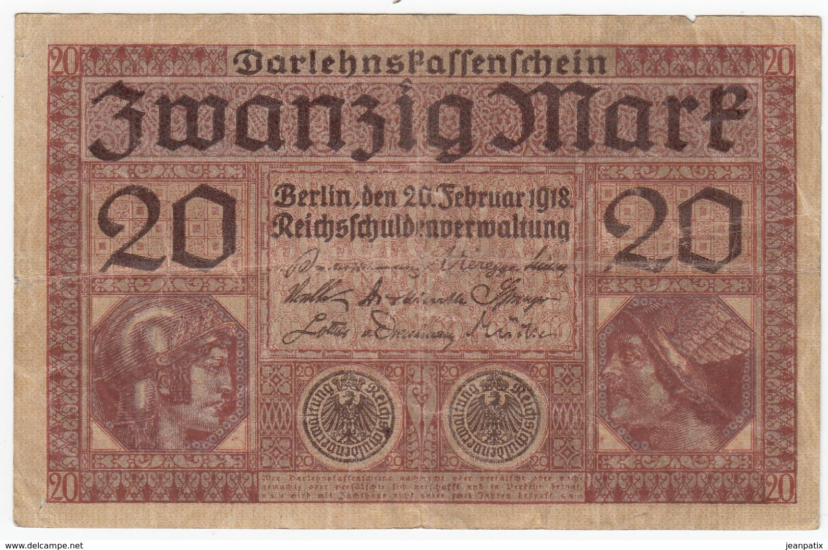 ALLEMAGNE Billet De 20 Zwanzig Mark - Berlin Février 1918 - 20 Mark