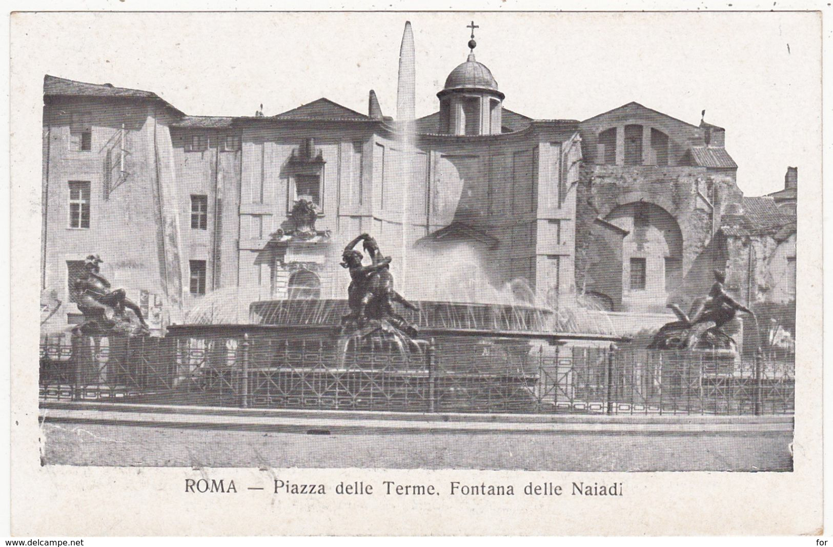 Italie : Lazio : ROMA - ROME : Piazza Delle Terme - Fontana Delle Naiadi : - Places & Squares