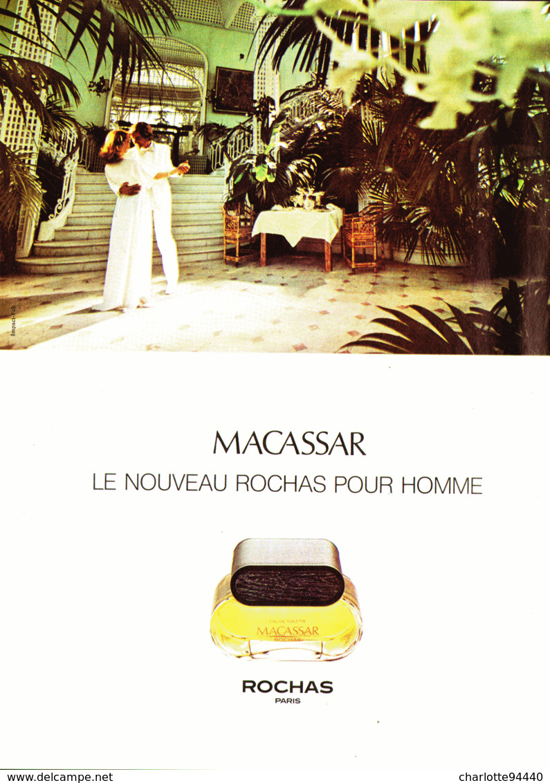 PUB PARFUM " MACASSAR " De " ROCHAS " 1980  ( 2 ) - Non Classés