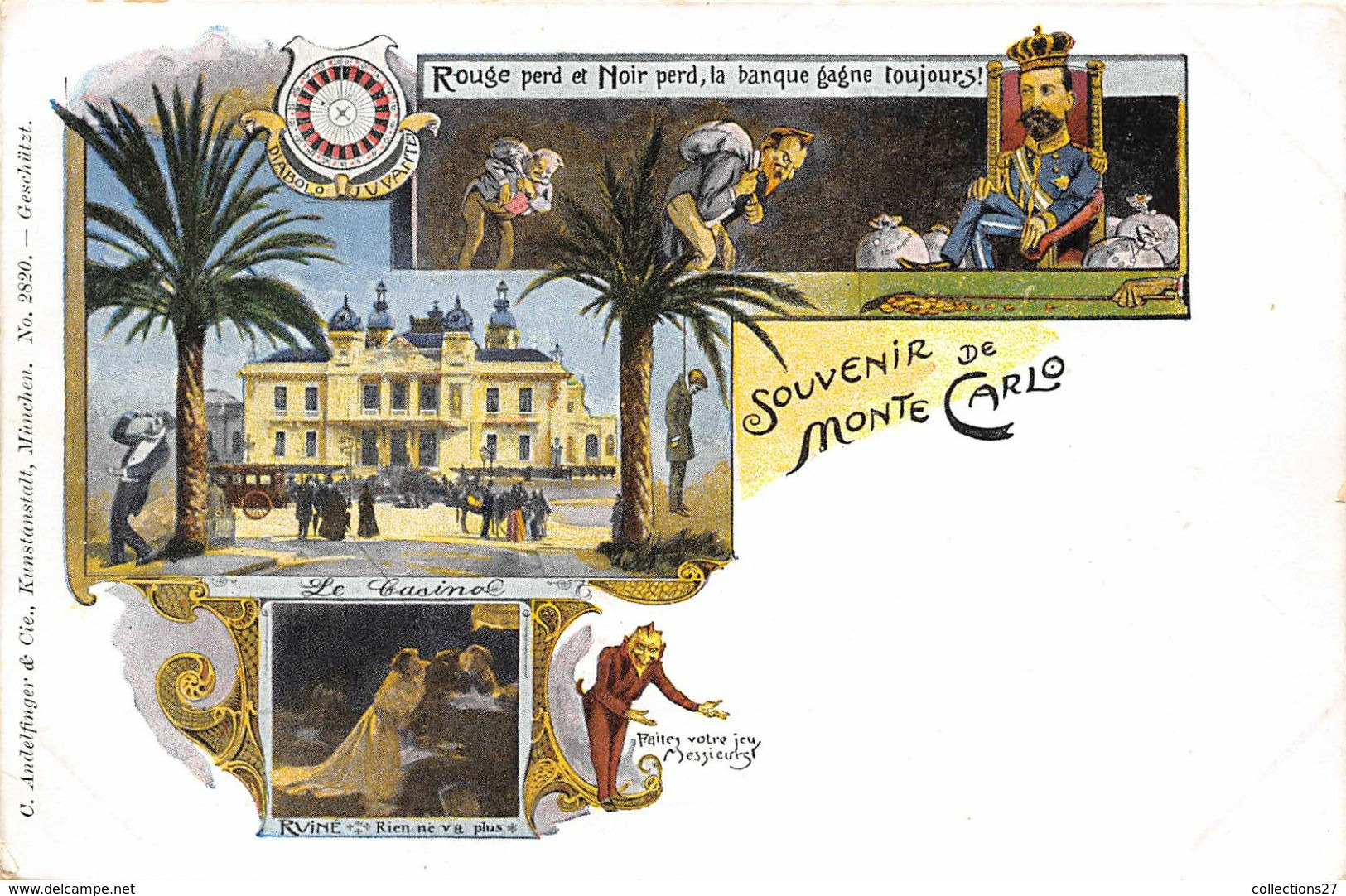 MONTE-CARLO- SOUVENIR DE MONTE-CARLO - Monte-Carlo