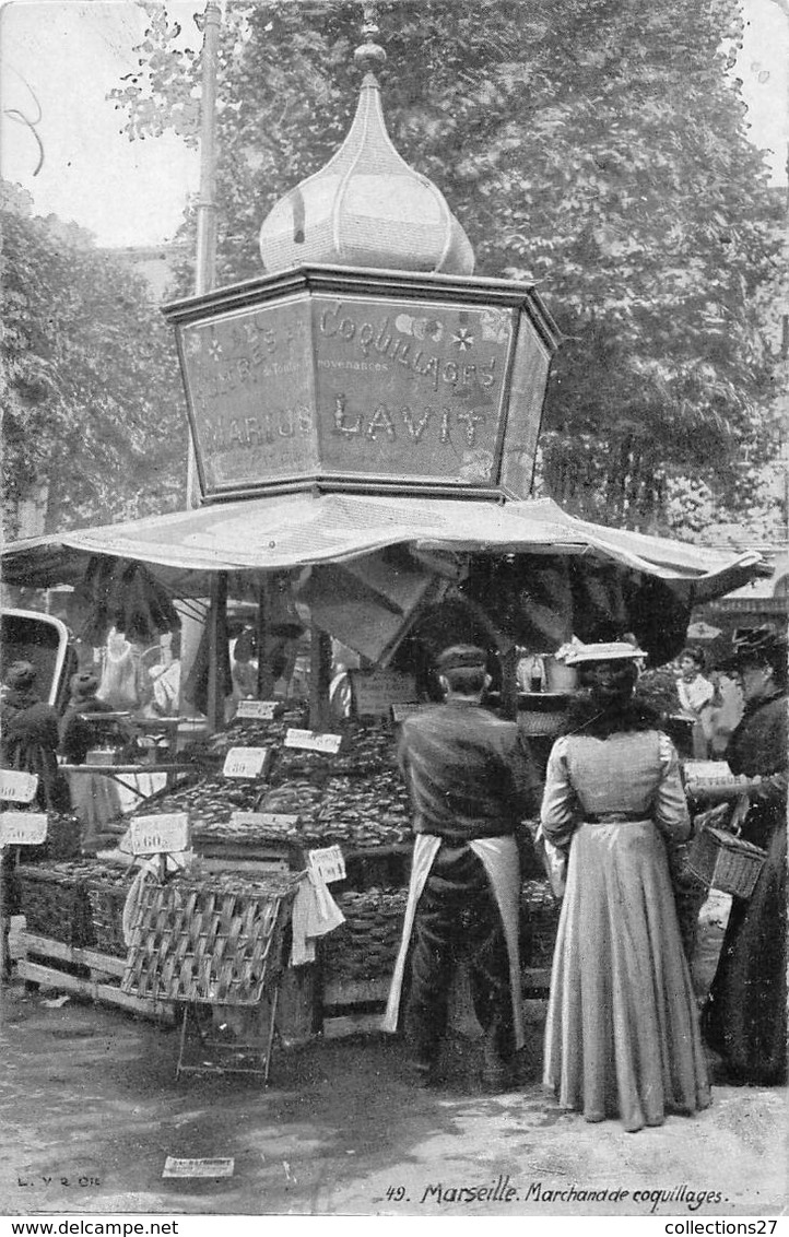 13-MARSEILLE- MARCHAND DE COQUILLAGES - Straßenhandel Und Kleingewerbe