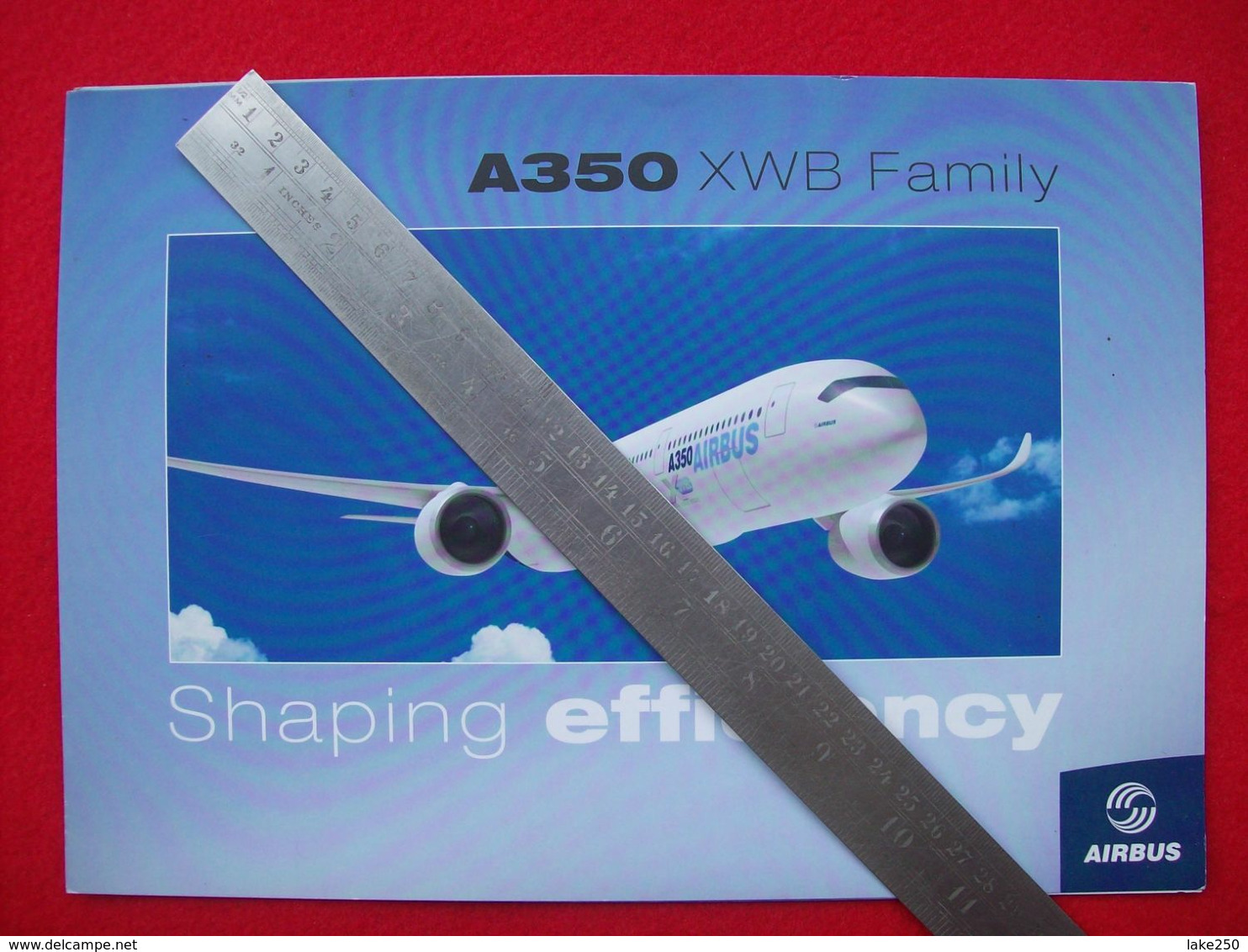 DEPLIANT  AIRBUS A350 - Materiale Promozionale