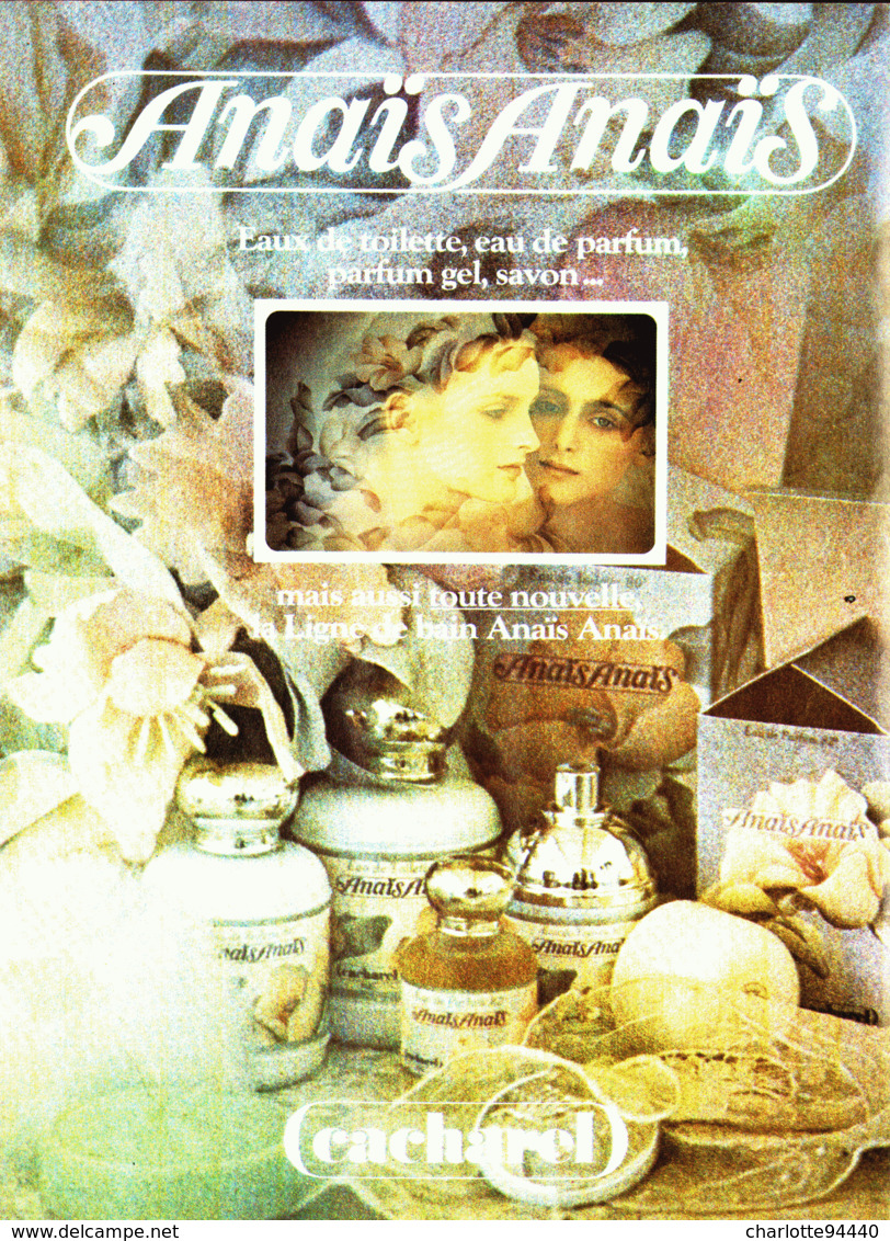 PUB PARFUM   ( ANAIS-ANAIS ) De " CACHAREL " Par  " SARAH MOON " 1984  ( 2 ) - Non Classés