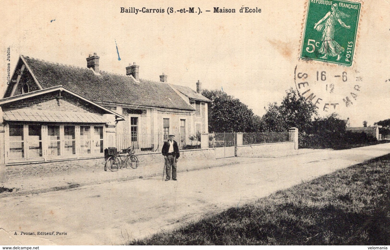 S4926 Cpa 77 Bailly Carrois - Maison D'Ecole - Baillycarrois