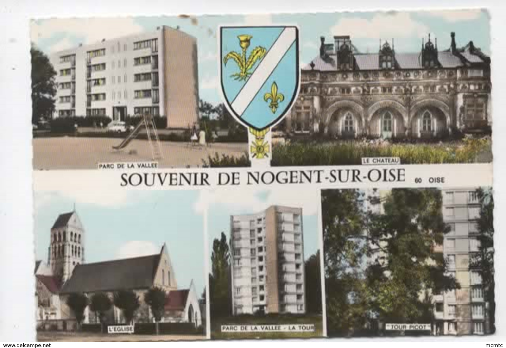 CPSM Grand Format -Souvenir De Nogent Sur Oise  -(60.Oise)multivues , Multivue - Nogent Sur Oise