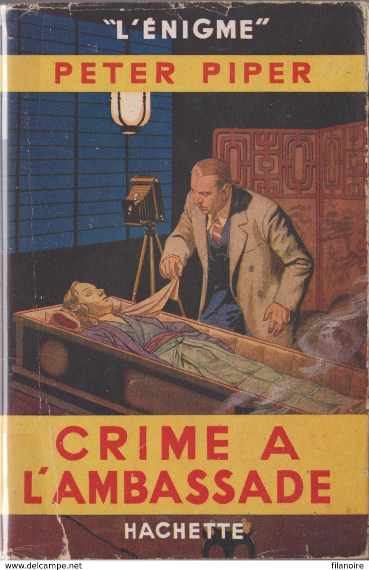 Peter PIPER Crime à L'Ambassade L’Énigme Hachette (1948, Jaquette) - Hachette - Point D'Interrogation