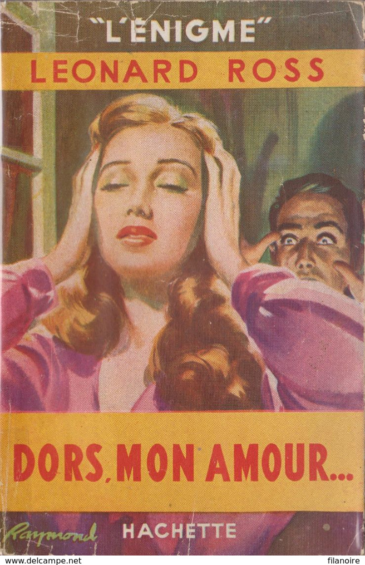 Leonard ROSS Dors, Mon Amour... L’Énigme Hachette (1948, Jaquette) - Hachette - Point D'Interrogation