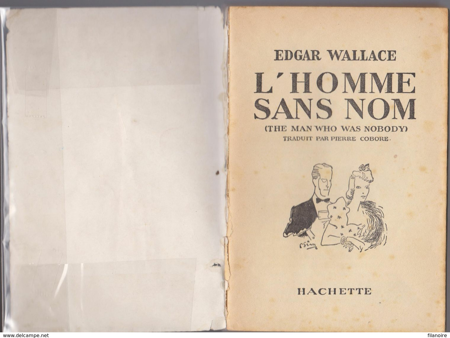 Edgar WALLACE L'Homme Sans Nom L’Énigme Hachette (1940) - Hachette - Point D'Interrogation