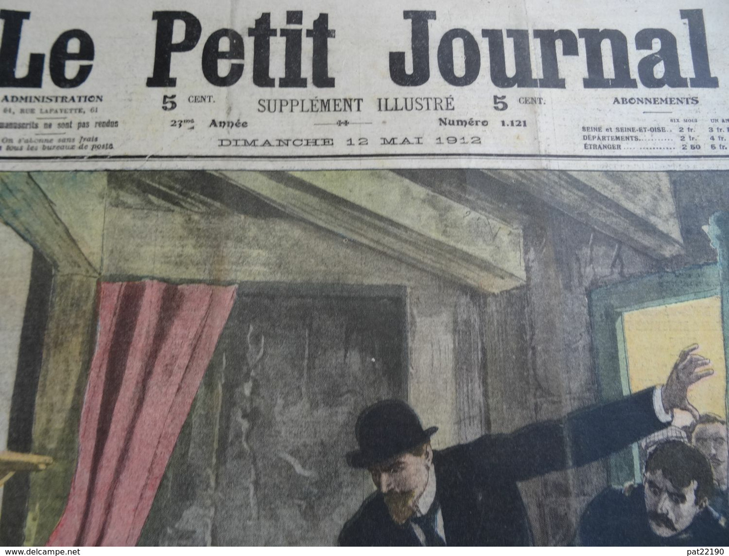 Le Petit Journal 1912 Arrestation à Choisy Le Roi Du Bandit Bonnot Légende Du Gangtérisme/ Accident D'avion Védrines - Le Petit Journal