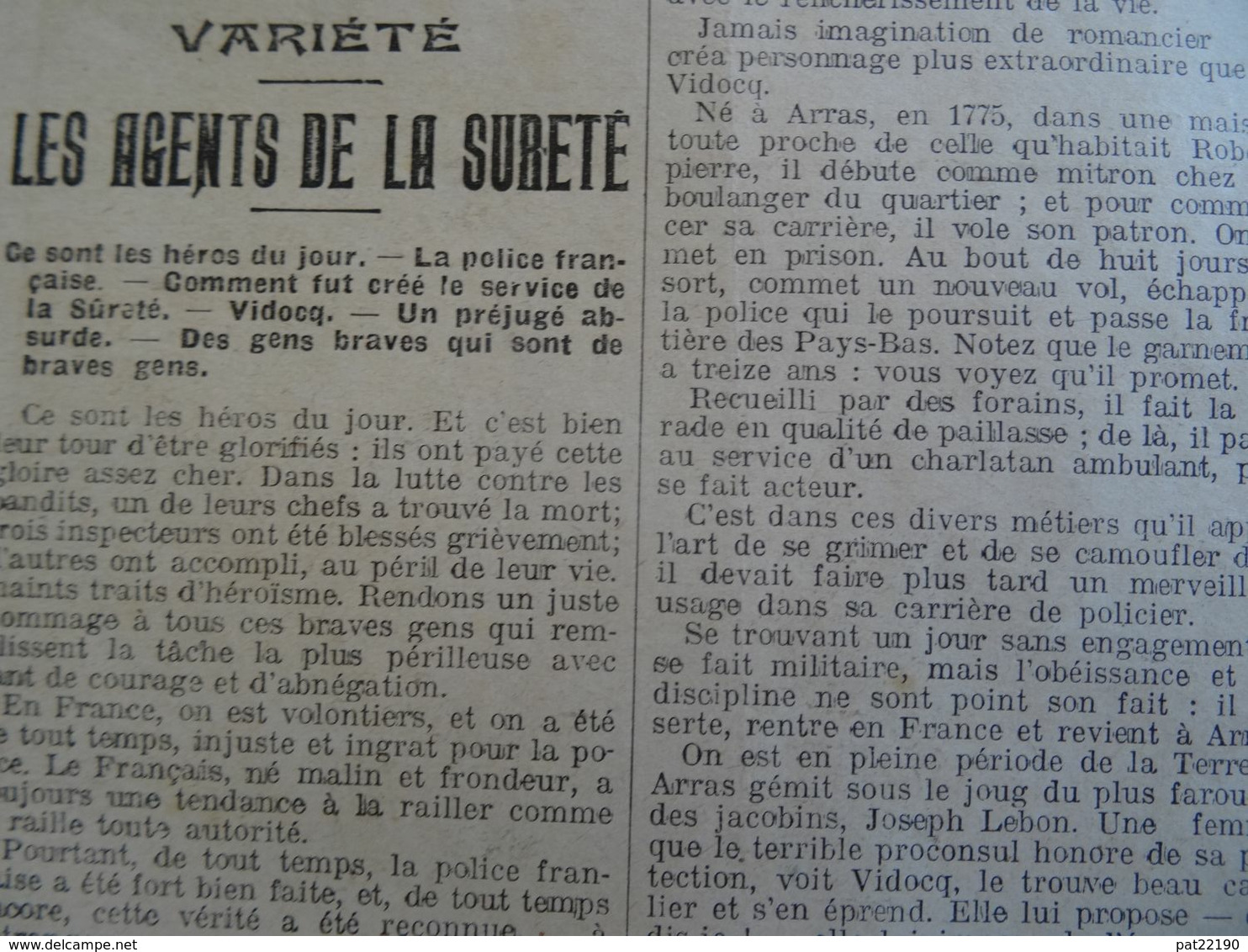 Le Petit Journal 1912 Arrestation à Choisy Le Roi Du Bandit Bonnot Légende Du Gangtérisme/ Accident D'avion Védrines - Le Petit Journal