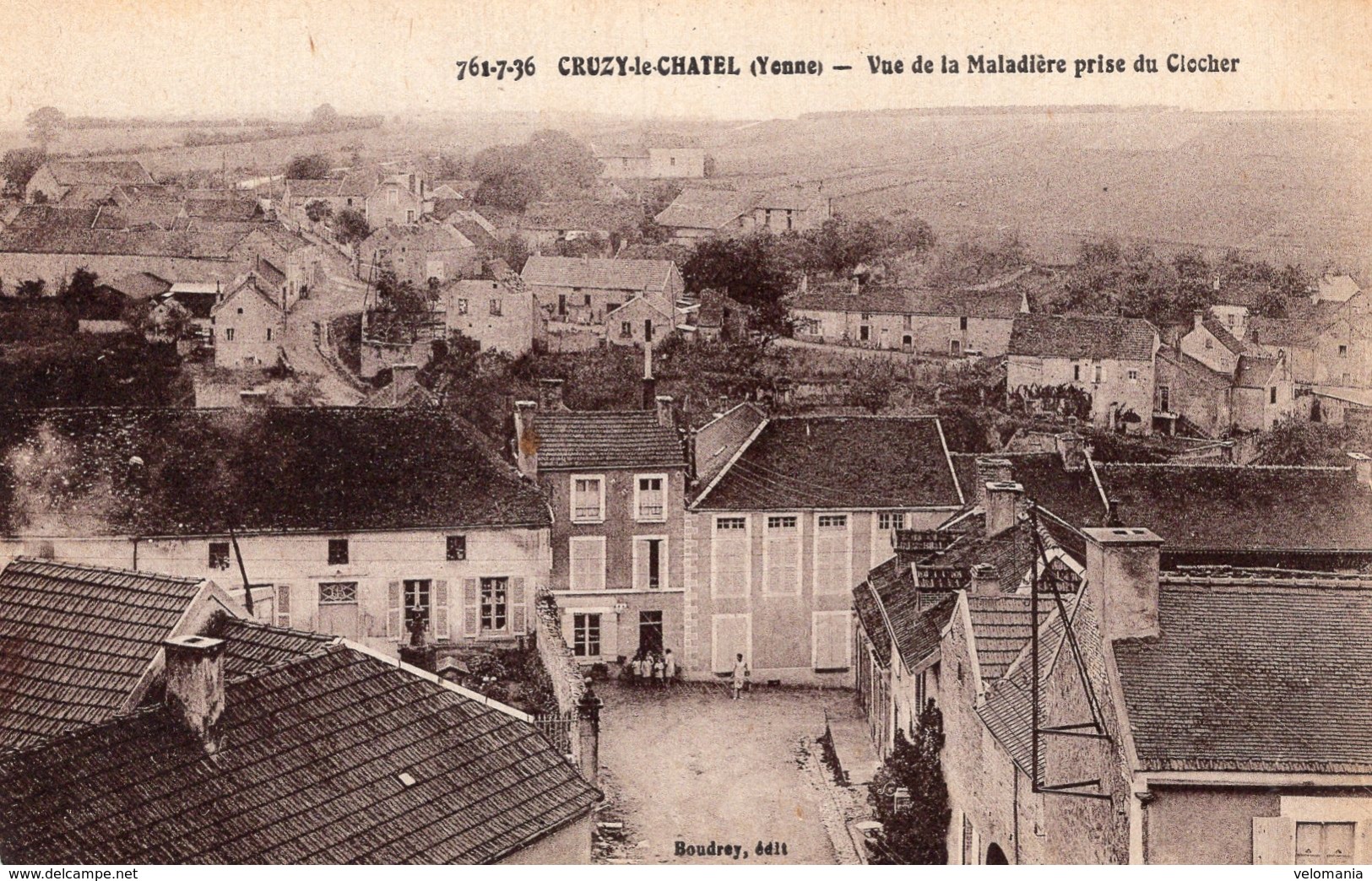 S5026 Cpa 89 Cruzy Le Chatel - Vue De La Maladière Prise Du Clocher - Cruzy Le Chatel