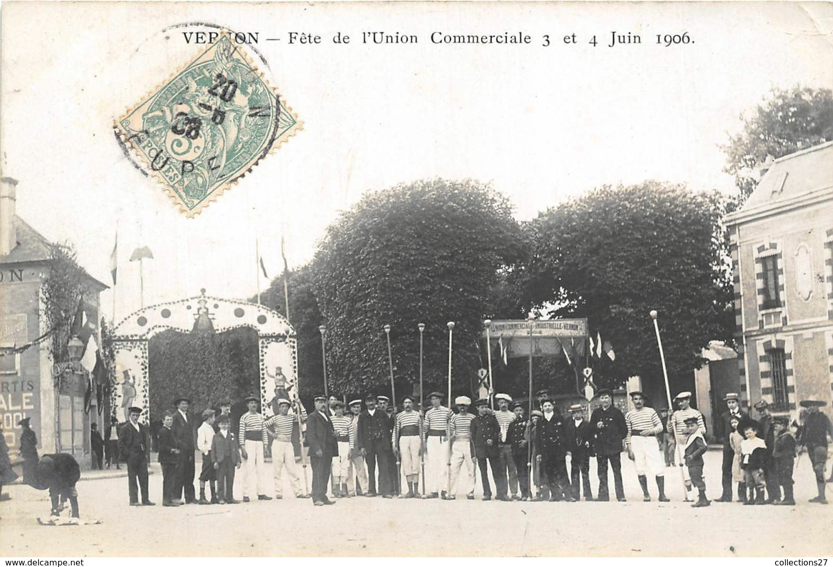 27-VERNON-FÊTE DE L'UNION COMMERCIALE 3/4 JUIN 1906 - Vernon